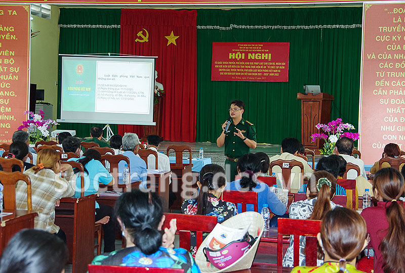 Đẩy mạnh tuyên truyền để đưa Luật Biên phòng Việt Nam đi vào đời sống nhân dân khu vực biên giới biển