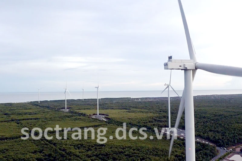 Điện gió góp phần thúc đẩy tăng trưởng công nghiệp Sóc Trăng trong quý I năm 2022