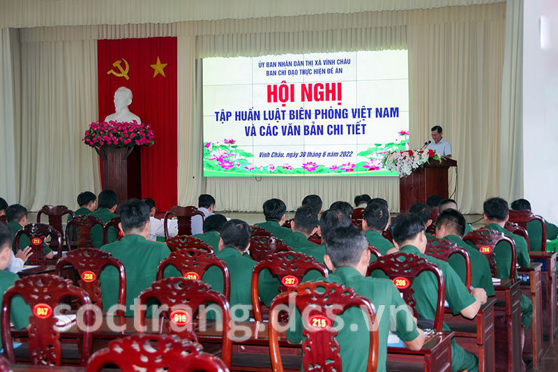 Tập huấn Luật Biên phòng Việt Nam cho cán bộ chủ chốt khu vực biên giới biển Sóc Trăng