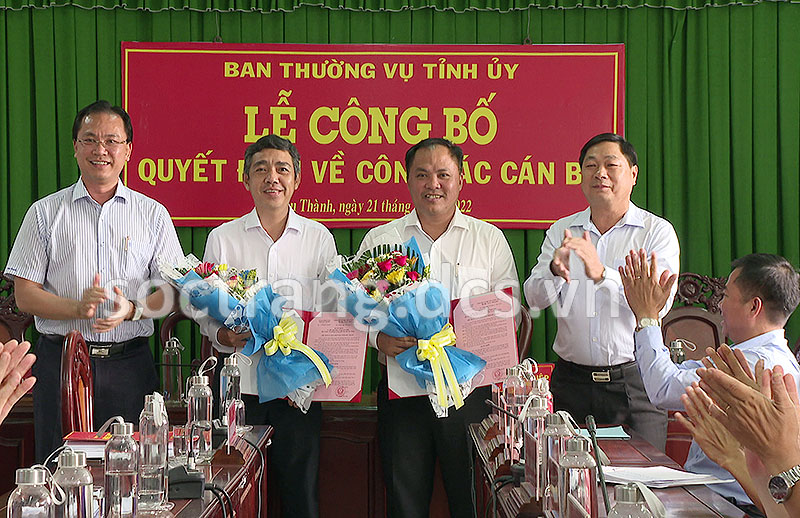 Lễ công bố Quyết định của Ban Thường vụ Tỉnh ủy về công tác cán bộ tại huyện Châu Thành