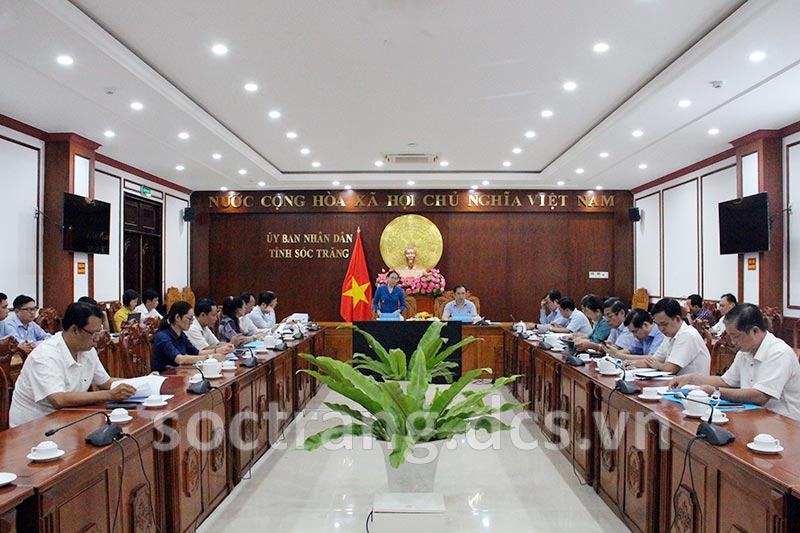 Phó Chủ tịch UBND tỉnh Huỳnh Thị Diễm Ngọc họp Tổ dữ liệu IOC