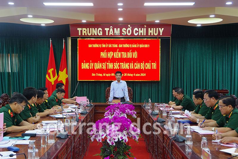 Đảng bộ Quân sự tỉnh Sóc Trăng lãnh đạo thực hiện nghiêm công tác xây dựng Đảng