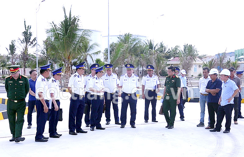 Tư lệnh Cảnh sát biển kiểm tra các dự án đầu tư xây dựng tại Bộ Tư lệnh Vùng Cảnh sát biển 4
