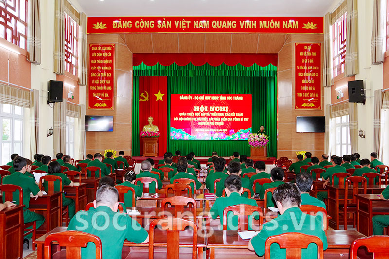 Bộ đội Biên phòng Sóc Trăng quán triệt, học tập các kết luận của Bộ Chính trị và bài viết của Tổng Bí thư Nguyễn Phú Trọng