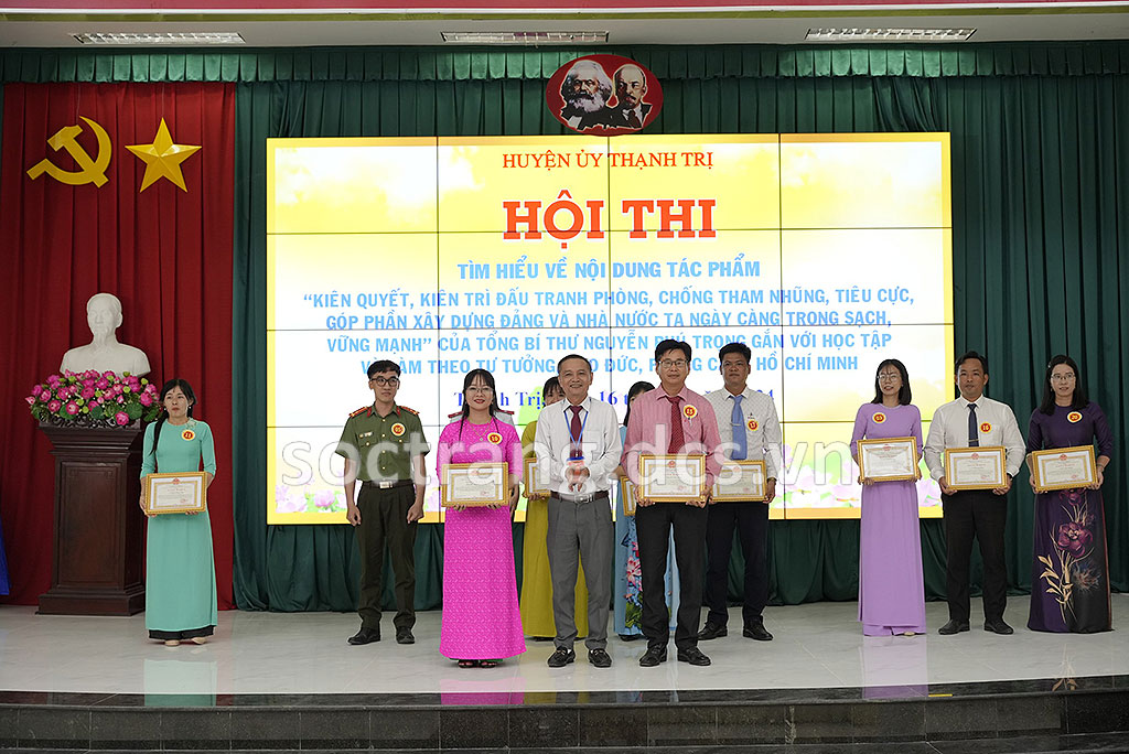 Huyện ủy Thạnh Trị tổ chức Hội thi tìm hiểu về nội dung tác phẩm của Tổng Bí thư Nguyễn Phú Trọng