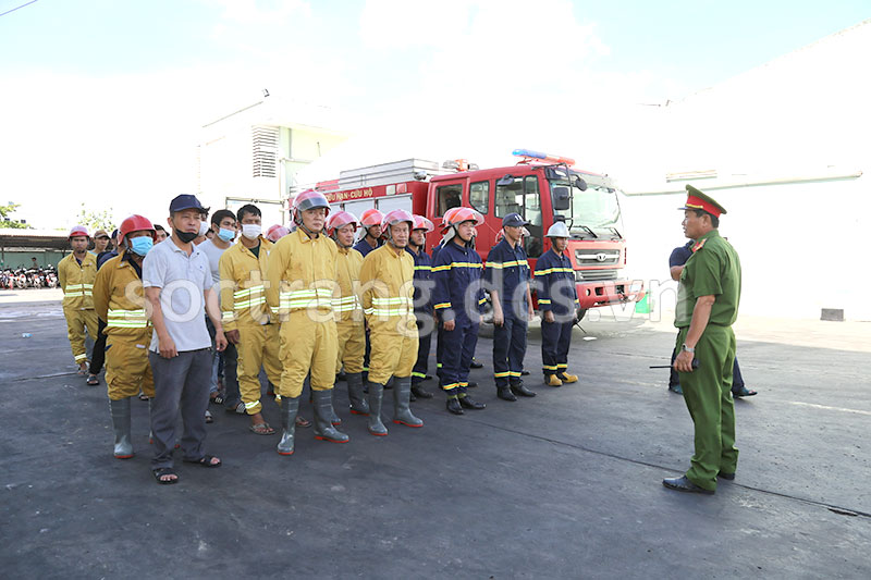 Sóc Trăng tổ chức diễn tập phương án phòng cháy, chữa cháy và cứu nạn, cứu hộ tại các doanh nghiệp năm 2025
