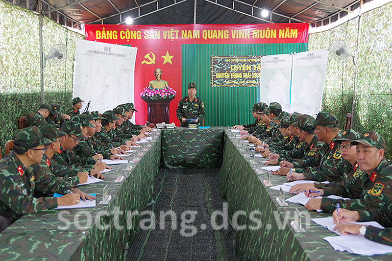 Bộ Chỉ huy Quân sự tỉnh Sóc Trăng luyện tập chuyển trạng thái sẵn sàng chiến đấu năm 2025